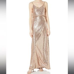 Jenny Yoo Collection Jules Dress in Rose Gold Sequin - Wedding , Bridesmaid